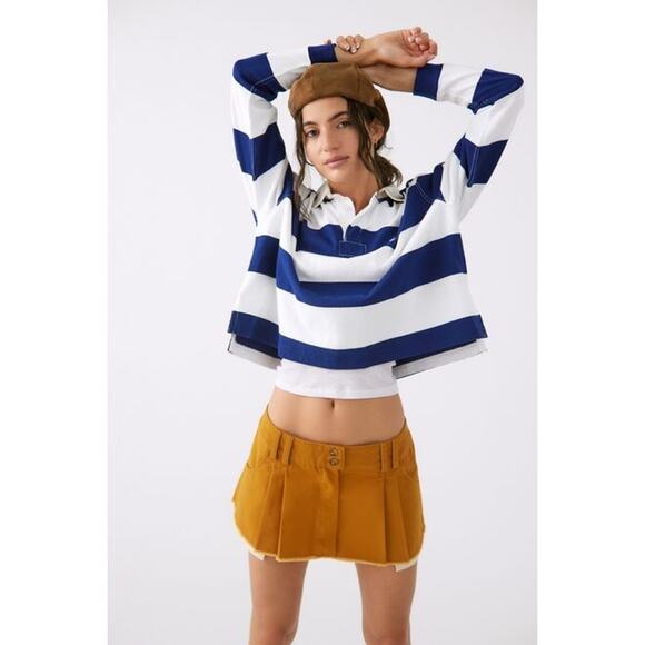 NWT BDG UO Sydney Pleated Low Rise Micro Mini Skirt Size XS - Picture 2 of 8